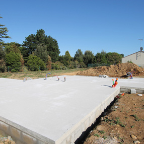 dalle béton maison